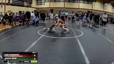 96-100 lbs Cons. Round 1 - Joshua Dean, GA vs Luke Dickerson, McDonald Wrestling Academy