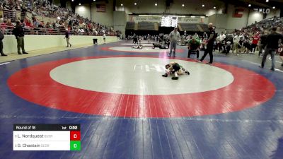 48 lbs Round Of 16 - Logan Nordquest, Guerrilla Wrestling Academy vs David (Dan) Chastain, Georgia