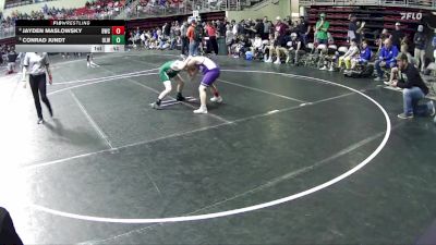 105 lbs Champ. Round 1 - Conrad Jundt, O`Neill Leprechaun Wrestling vs Jayden Maslowsky, Blair Wrestling Club