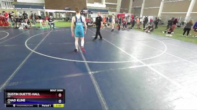 138 lbs Cons. Round 2 - Dustin Duette-Hall, CO vs Chad Kline, CO
