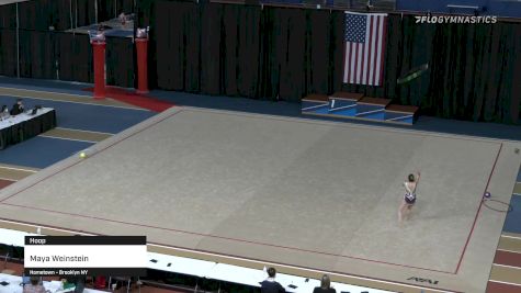 Maya Weinstein - Hoop - 2021 Rhythmic Elite Qualifier