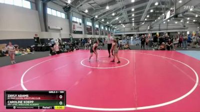 199 lbs Quarterfinal - Caroline Koepp, NXT Level Wrestling Academy vs Zayly Adams, El Paso Supers Wrestling Club