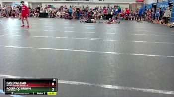 106 lbs Round 1 (6 Team) - Cash Cailliau, Beebe Trained Silver vs Roderick Brown, Eagles WC