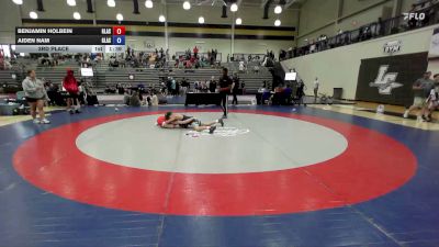 106 lbs 3rd Place - Benjamin Holbein, Glasgow Wrestling Academy vs Aiden Nam, Glasgow Wrestling Academy