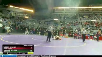 132 lbs Quarterfinal - Nathan Houser, Homestead vs Logan Uhlman, Adams Central