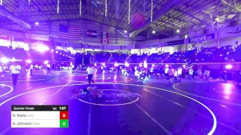 86 lbs Quarterfinal - Nathan Nieto, Juggernaut WC vs Abel Johnson, Team Montana