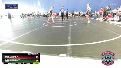 95 lbs Quarterfinal - Paul Donnici, Victory Wrestling vs Ryder Moseley, Kansas