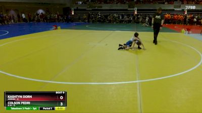 45 lbs Finals (8 Team) - Colson Pedri, K-M vs Kashtyn Dorn, Adrian