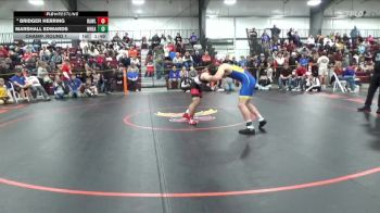 150 lbs Champ. Round 1 - Marshall Edwards, Wheatland vs Bridger Herring, Rawlins