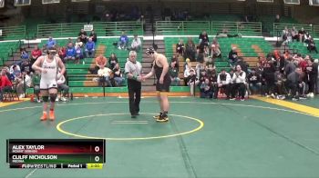 285 lbs 1st Place Match - Alex Taylor, Mount Vernon vs Clilff Nicholson, Medina