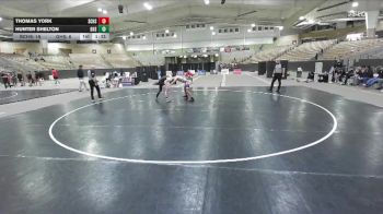 150 lbs 3rd Place - Hunter Shelton, Greeneville High School vs Thomas York, Station Camp High School