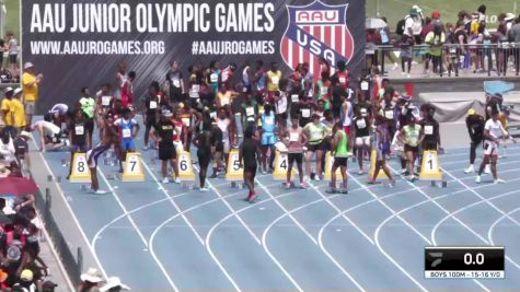 Youth Boys' 100m Championship, Quarter-Finals 1 - Age 15-16