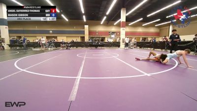 100 lbs 3rd Place - Angel Gutierrez-Thomas, Katy Area Wrestling Club vs Mason Gibson, Grind Wrestling Club