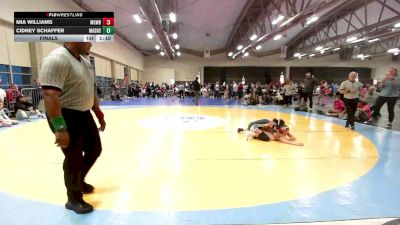 90 lbs Final - Mia Williams, MGW Coral Cuties vs Cidney Schaffer, Lady Assassins