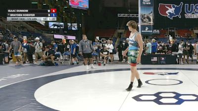 175 lbs Cons. Rd Of 32 - Isaac Dunnom, Wisconsin vs Brayden Koester, Iowa