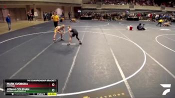 145 Championship Bracket Cons. Round 4 - Mark Svoboda, Hastings vs Jonah Coleman, Kasson-Mantorville
