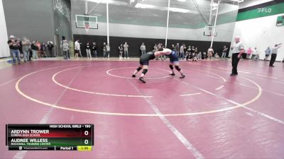 190 lbs Quarterfinal - Ardynn Trower, Eureka High School vs Audree Willess, Rockwall Training Center