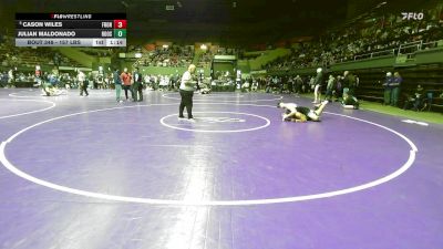 157 lbs Round Of 16 - Cason Wiles, Frontier vs Julian Maldonado, Roosevelt