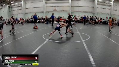 76 lbs Round 5 (8 Team) - Zac Paris, CTWHALE vs Owen Friend, Team GT