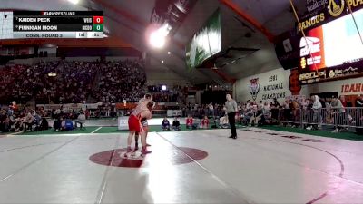 4A 285 lbs Cons. Round 3 - Kaiden Peck, Weiser vs Finnigan Moon, McCall-Donnelly