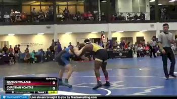 165 lbs Semifinal - Christian Komitas, Aurora vs Damani Wallace, Adrian