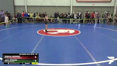 63 lbs Cons. Round 3 - Joshua Weimert, Pit Bull Wrestling Academy vs Jack Stinson, Elite Grappling