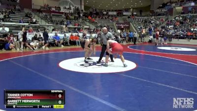 4A 215 lbs Semifinal - Garrett Merworth, Gravette vs Tanner Cotton, Arkadelphia