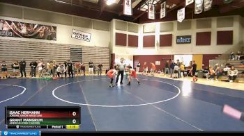 100 lbs Semifinal - Grant Mangrum, American Fork Cavemen vs Isaac Hermann, Jordan Junior Wrestling