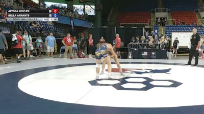 135 lbs Champ. Rd Of 128 - Alyssa Hoyles, North Dakota vs Bella Arrants, Nebraska