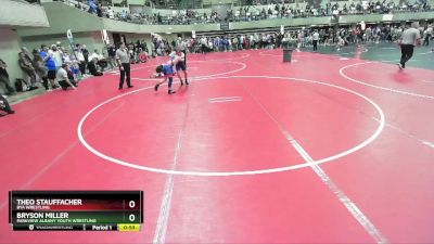 112 lbs Quarterfinal - Theo Stauffacher, BYA Wrestling vs Bryson Miller, Parkview Albany Youth Wrestling