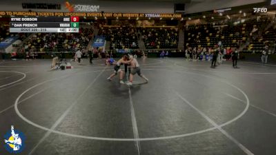 215 lbs Champ. Round 1 - Dan French, Woodstock (Marian) vs Ryne Dobson, Ankeny