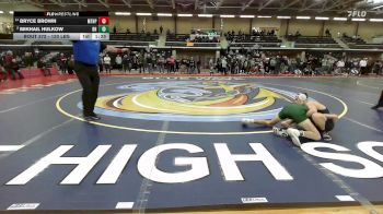 120 lbs Semifinal - Bryce Brown, Mt. Hope vs Mikhail Hulkow, Bishop Hendricken