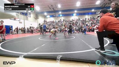 73 lbs Consi Of 8 #1 - Baker Schubert, Chandler Takedown Club vs CJ Tyler, Black Fox Wrestling Club