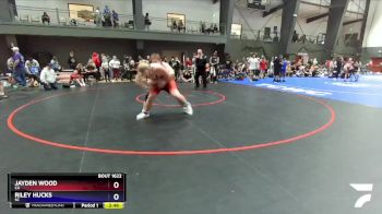 215 lbs Cons. Round 4 - Jayden Wood, CA vs Riley Hucks, SC