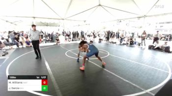 138 lbs Quarterfinal - Michael Williams, Eastvale Elite WC vs Joel Garcia, Cali Warriors