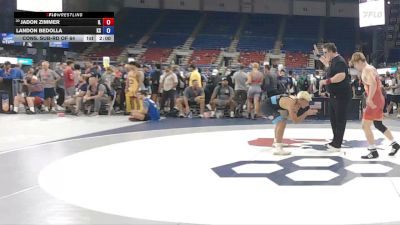 144 lbs Cons. Sub-rd Of 64 - Jadon Zimmer, IL vs Landon Bedolla, KS