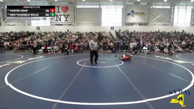 94 lbs Cons. Round 4 - Hunter Dean, Firehouse Brawlers Wrestling vs Deâ??Aungelo Rolle, LeRoy Wrestling Club