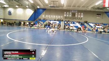 58-62 lbs Round 1 - Porter Dawson, Altamont Longhorn Wrestling vs Judson Tolman, Top Of Utah
