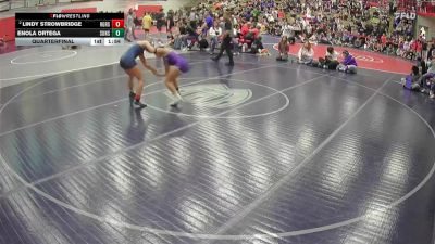 130 lbs Quarterfinal - Enola Ortega, Sunset vs Lindy Strowbridge, Rogers