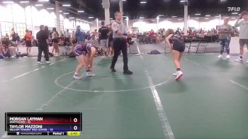 120 lbs Round 3 - Morgan Layman, Unattached vs Taylor Mazzoni, William Tennent High School
