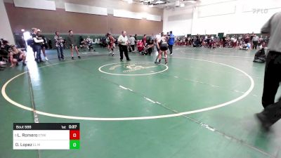 152 lbs Consi Of 16 #1 - Luke Romero, Etiwanda vs Daniel Lopez, El Monte