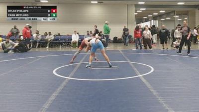 120 lbs Consi Of 32 #1 - Dylan Phillips, MI vs Cash Mcclurg, CA
