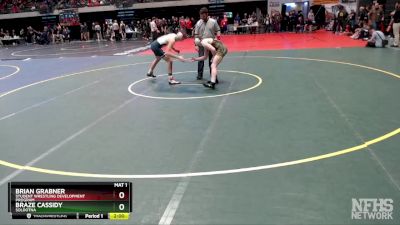 135 lbs Quarterfinal - Braze Cassidy, Soldotna vs Brian Grabner, Student Wrestling Development Program