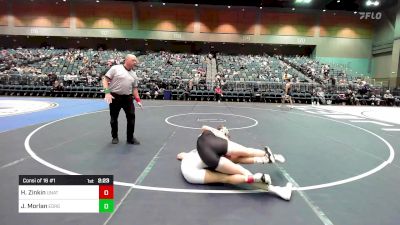 141 lbs Consi Of 16 #1 - Hayden Zinkin, Unattached vs Jaxon Morlan, Eastern Oregon University