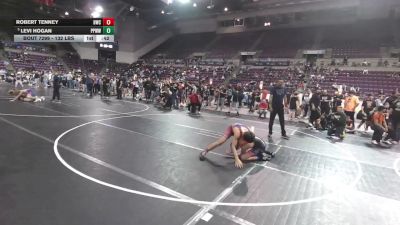 132 lbs Cons. Sub-semis - Robert Tenney, Billings Wrestling Club vs Levi Hogan, Pikes Peak Warriors Wrestling