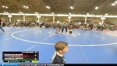 49A Cons. Round 2 - Remington Bugher, Homedale Wrestling Club vs Hendricks Hergert, Hawk Wrestling Club