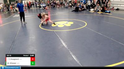 69-76 lbs Cons. Round 3 - Tucker Hoagland, Doniphan Trumbull vs William Kliewer, Aurora Wrestling Club