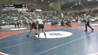 4A 285 lbs Quarterfinal - Cole Sherman, Bauxite vs Will Tucker, Gravette