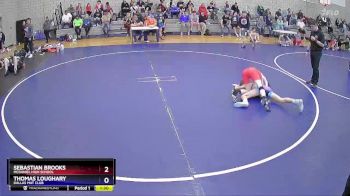 100 lbs 3rd Place Match - Sebastian Brooks, McDaniel High School vs Thomas Loughary, Dallas Mat Club