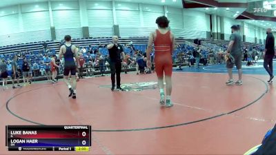 149 lbs Quarterfinal - Luke Banas, IL vs Logan Haer, OH